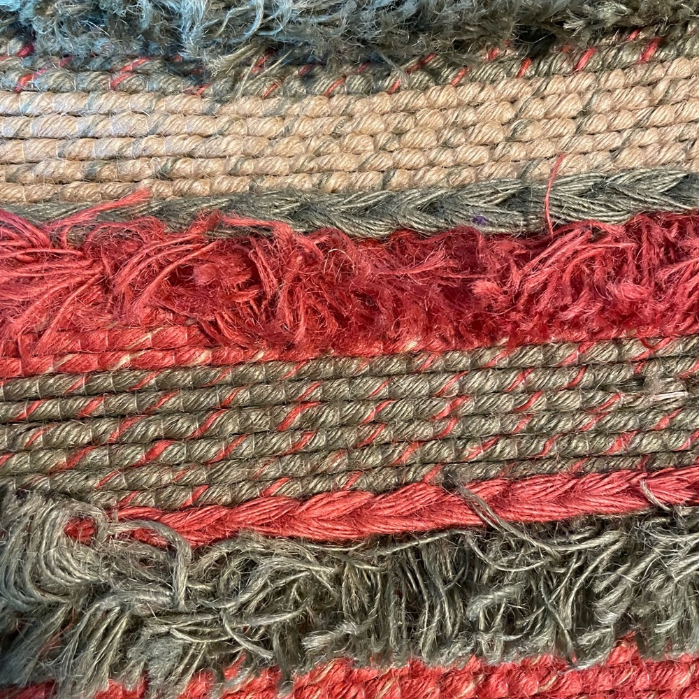 Jute woven tote bag